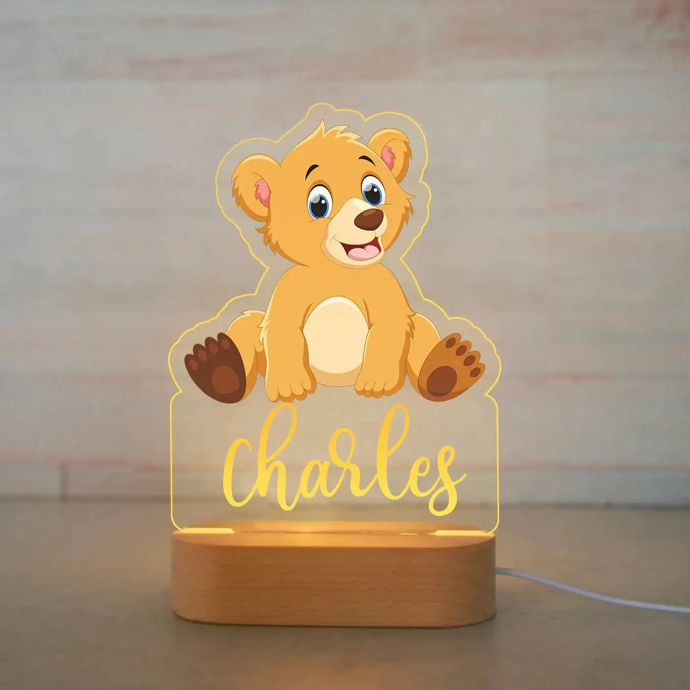 Lampe de Nuit Personnalisée pour Enfant : Luminosité Douce et Atmosphère Apaisante