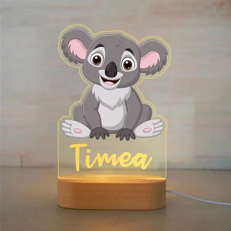 Lampe de Nuit Personnalisée pour Enfant : Luminosité Douce et Atmosphère Apaisante