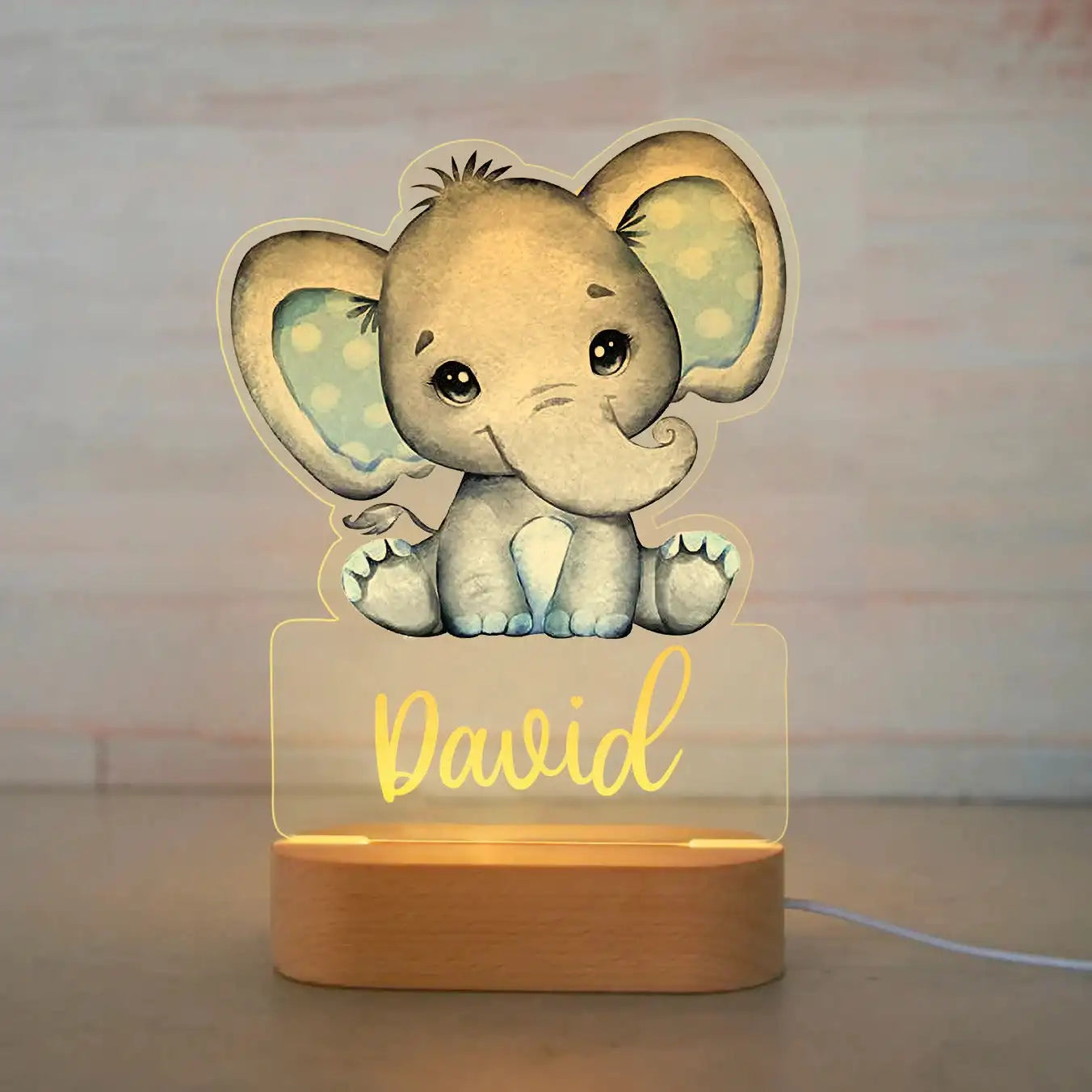 Lampe de Nuit Personnalisée pour Enfant : Luminosité Douce et Atmosphère Apaisante