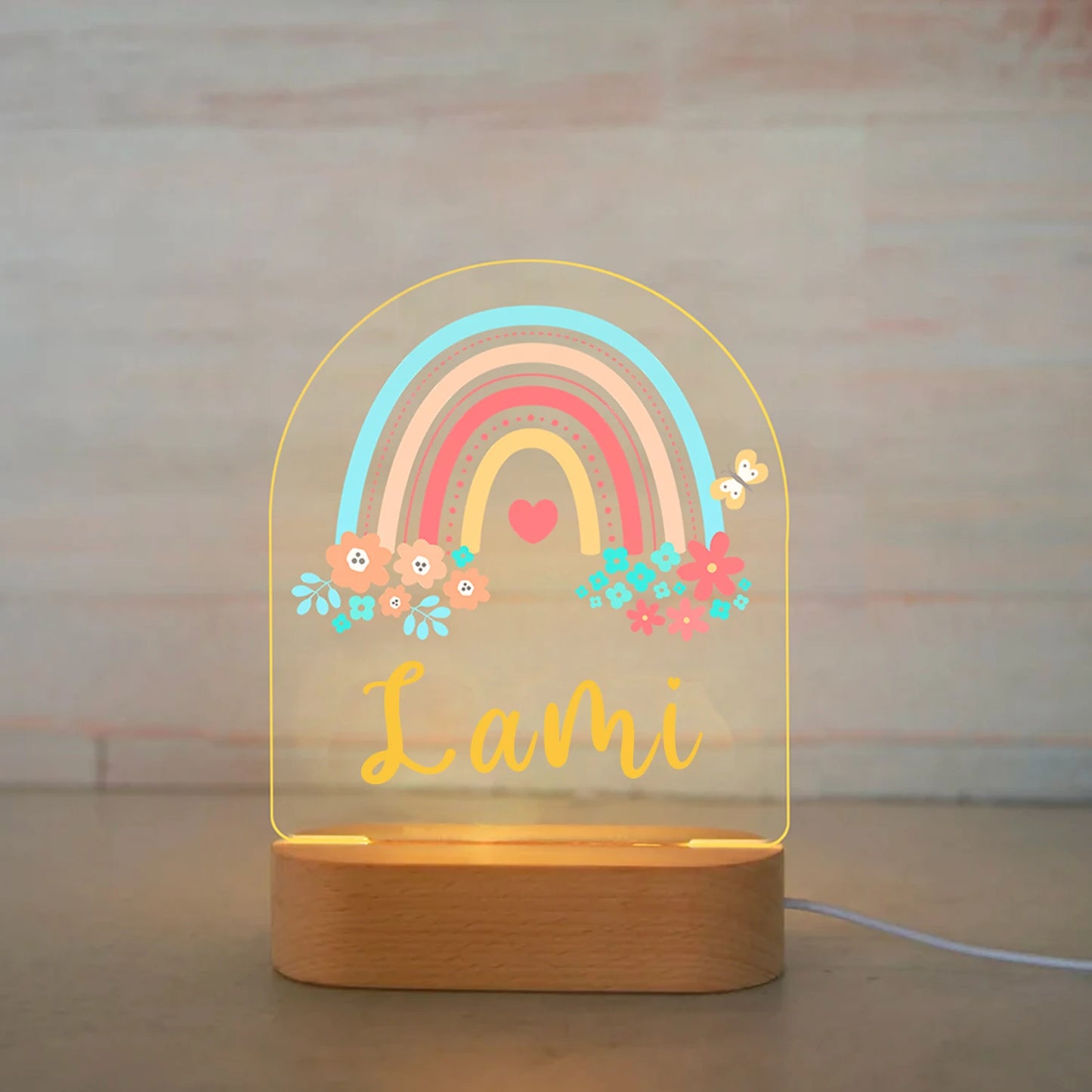 Lampe de Nuit Personnalisée pour Enfant : Luminosité Douce et Atmosphère Apaisante