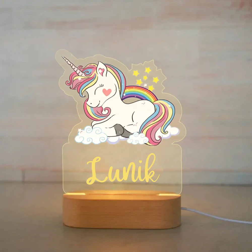 Lampe de Nuit Personnalisée pour Enfant : Luminosité Douce et Atmosphère Apaisante