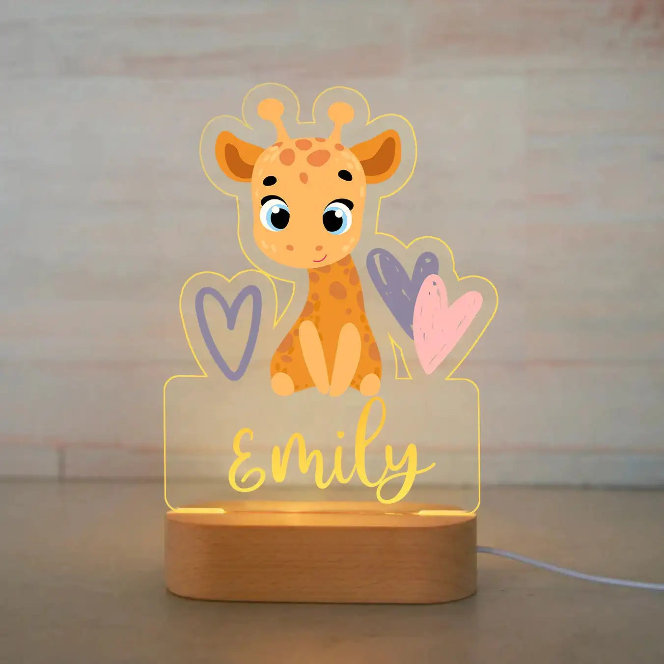 Lampe de Nuit Personnalisée pour Enfant : Luminosité Douce et Atmosphère Apaisante