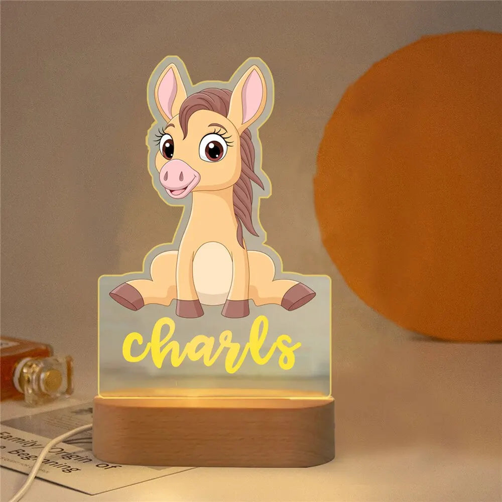 Lampe de Nuit Personnalisée pour Enfant : Luminosité Douce et Atmosphère Apaisante