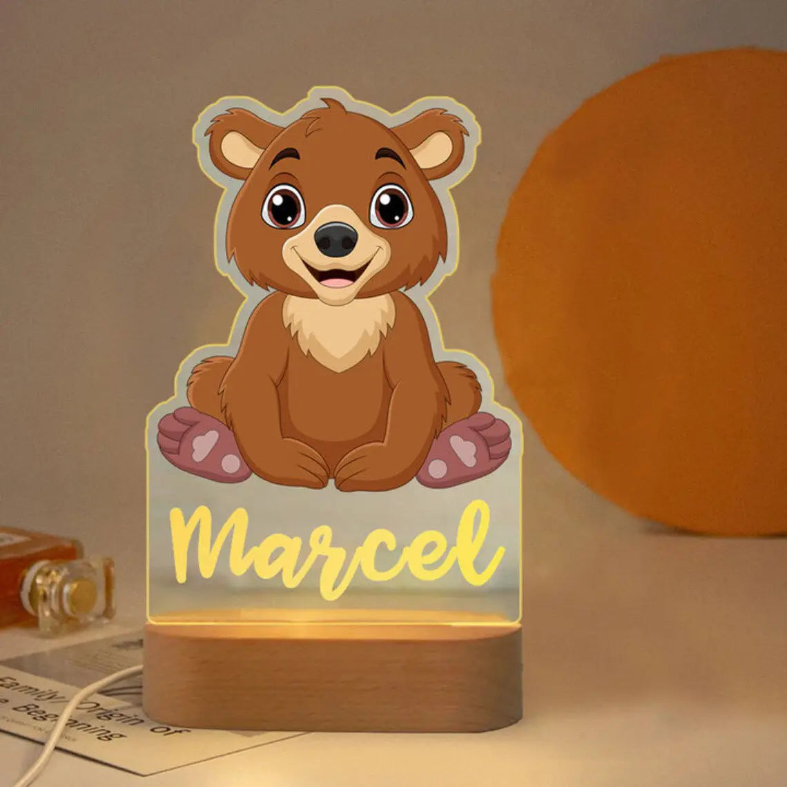 Lampe de Nuit Personnalisée pour Enfant : Luminosité Douce et Atmosphère Apaisante