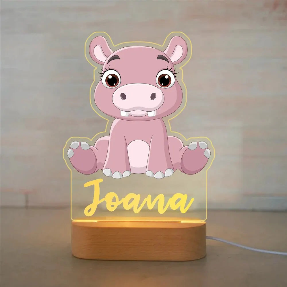 Lampe de Nuit Personnalisée pour Enfant : Luminosité Douce et Atmosphère Apaisante
