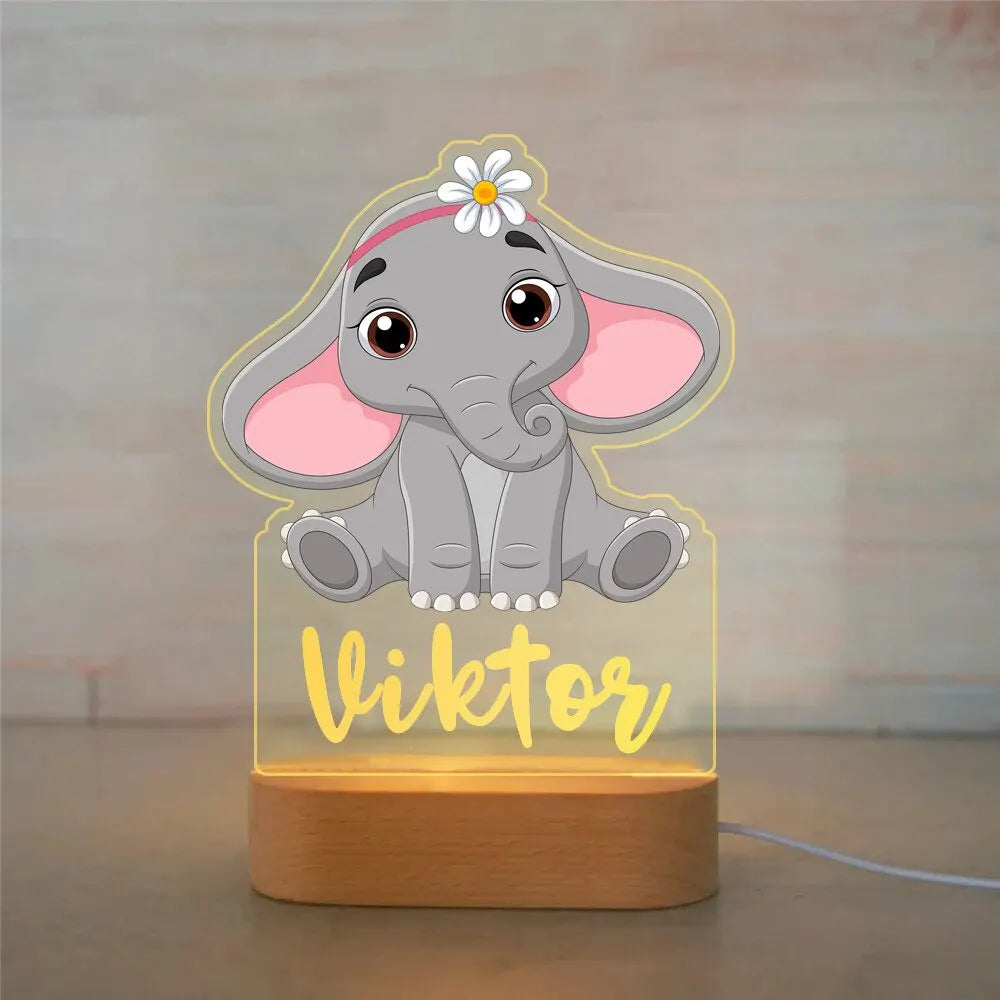 Lampe de Nuit Personnalisée pour Enfant : Luminosité Douce et Atmosphère Apaisante