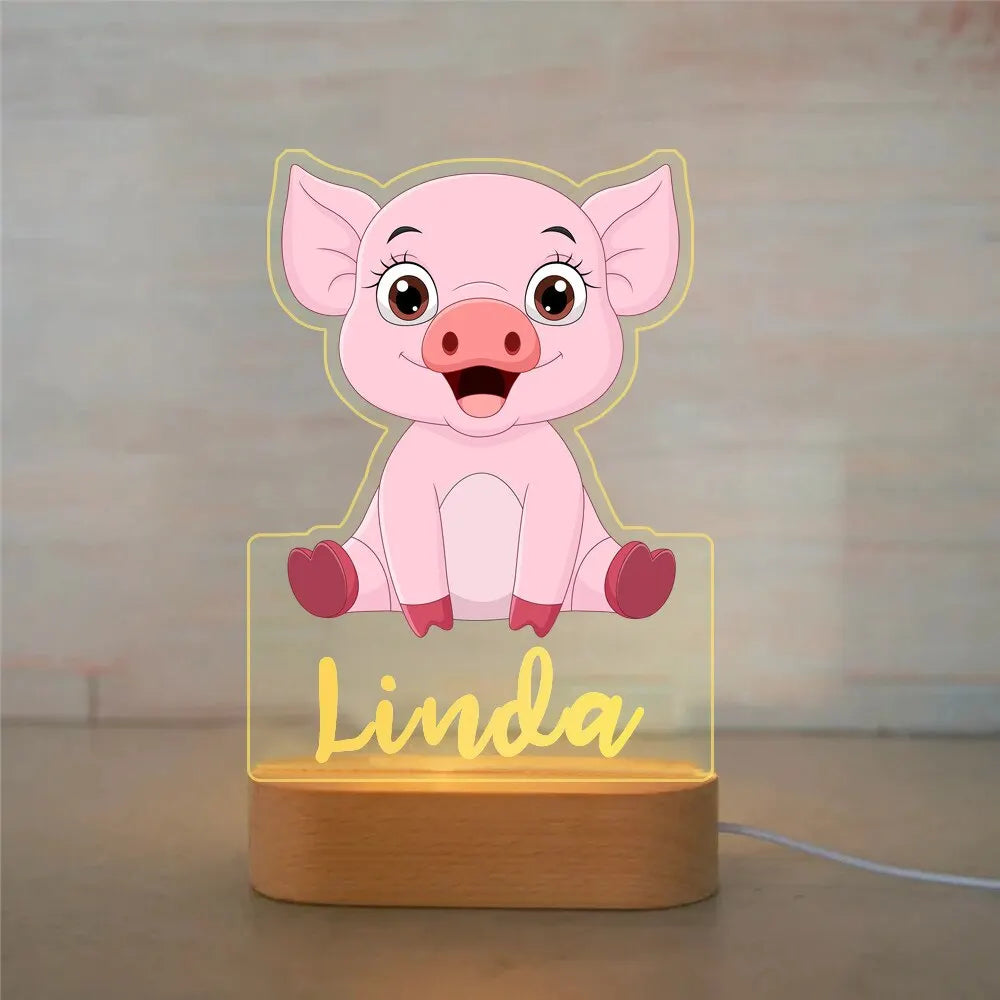 Lampe de Nuit Personnalisée pour Enfant : Luminosité Douce et Atmosphère Apaisante
