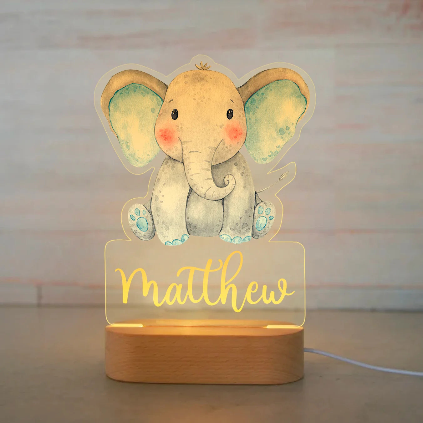 Lampe de Nuit Personnalisée pour Enfant : Luminosité Douce et Atmosphère Apaisante